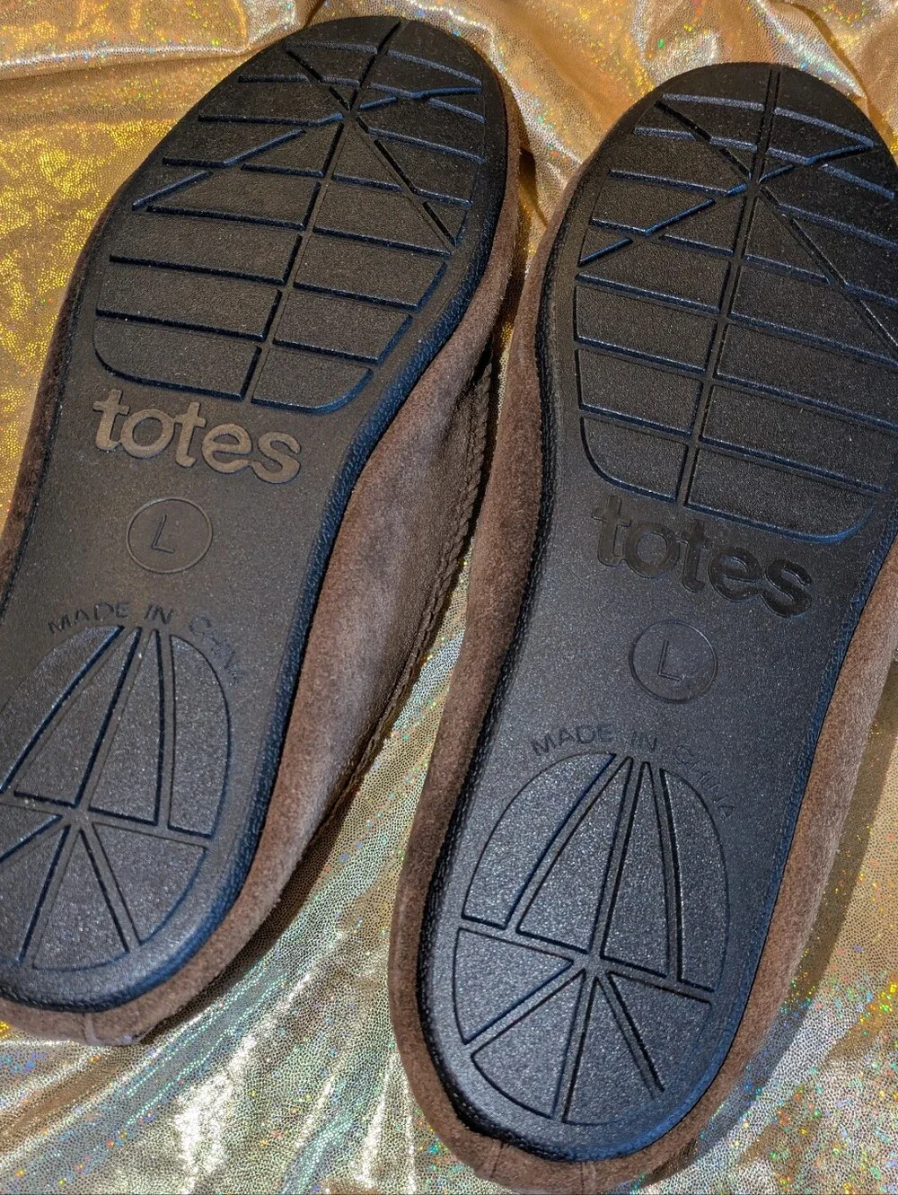 Mens Totes® Suede Slip-On Loafers Dark Brown NWT
